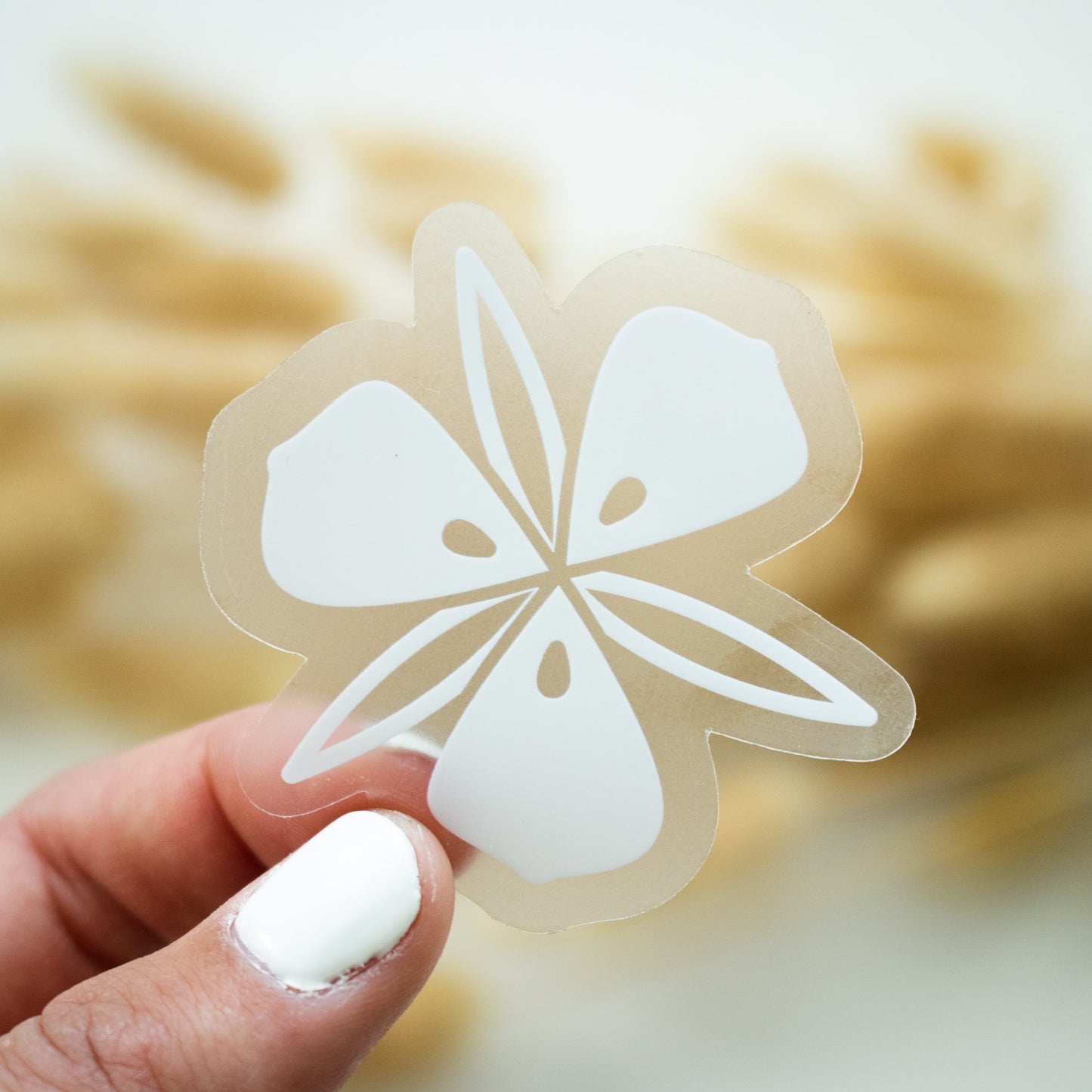 Clear Sego Lily Sticker