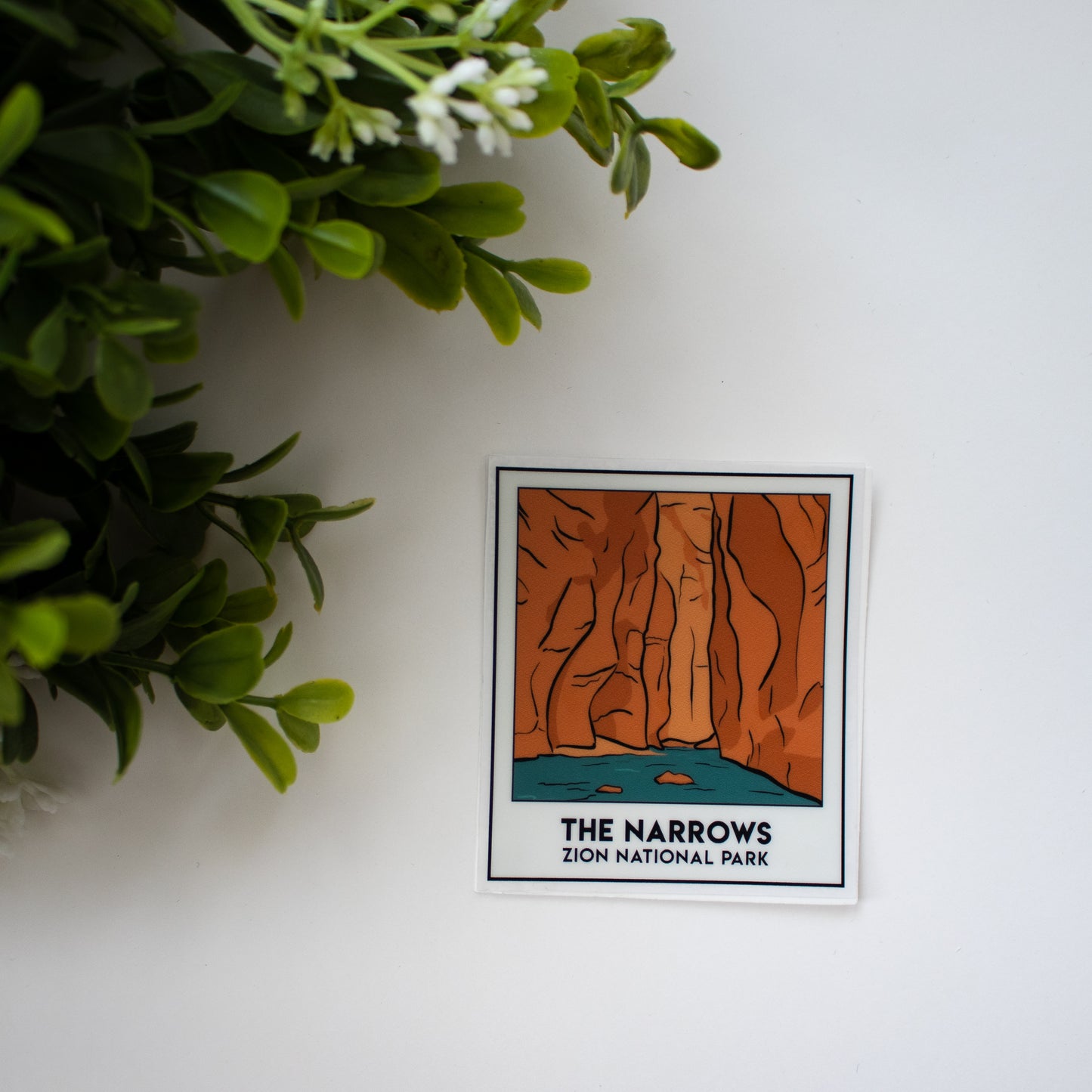 The Narrows Snapshot | Zion National Park Clear Sticker