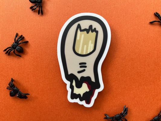 Clear Halloween Toe Sticker