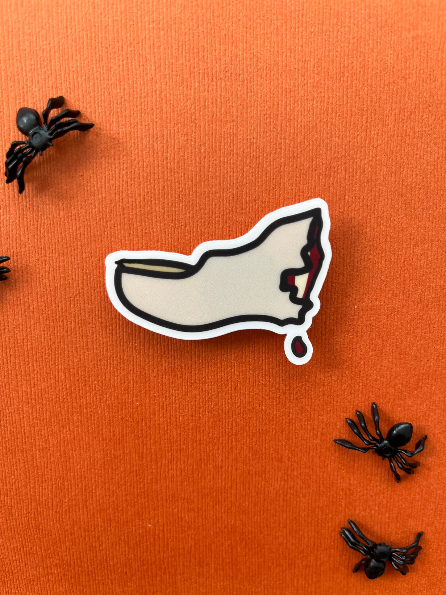 Clear Halloween Toe Sticker