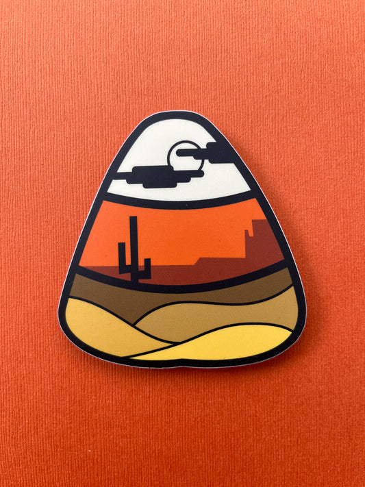 Landscape Candy Corn Sticker