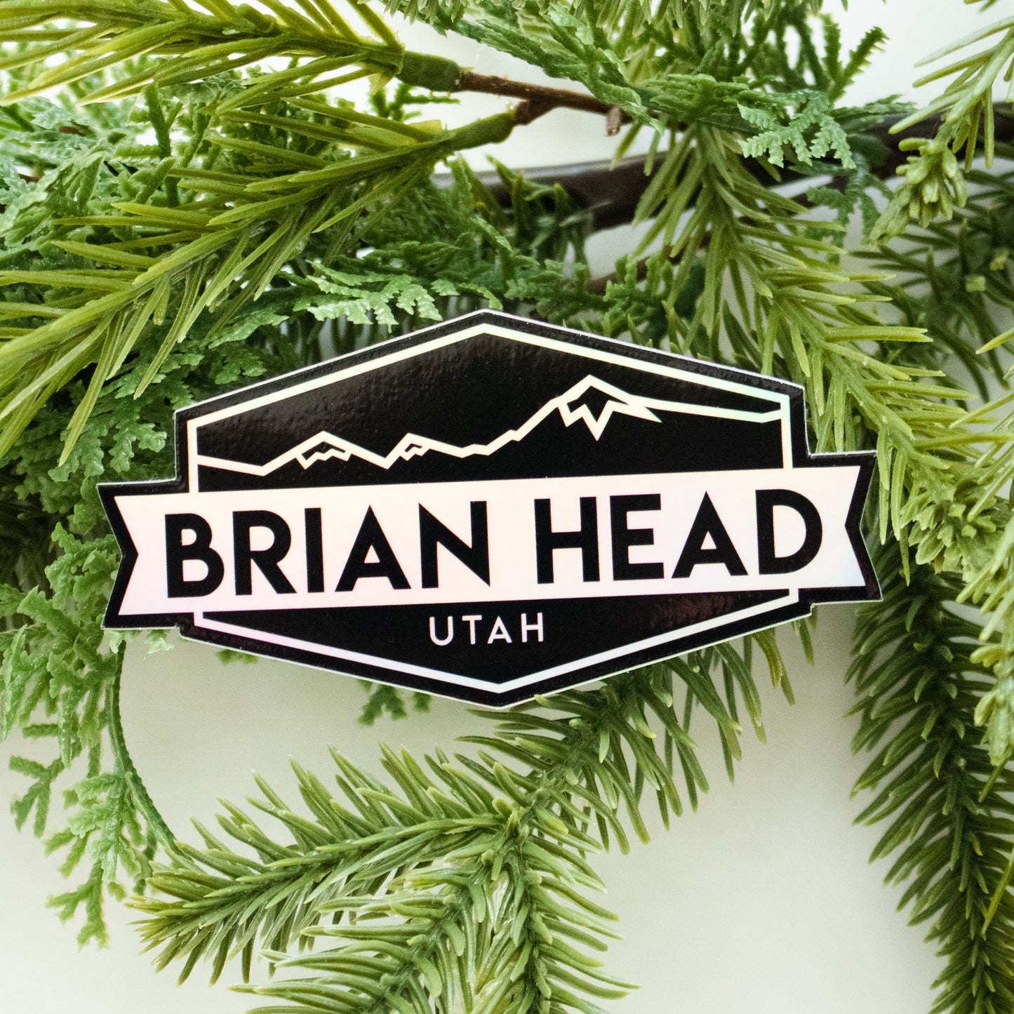 Brian Head Utah Holographic Sticker