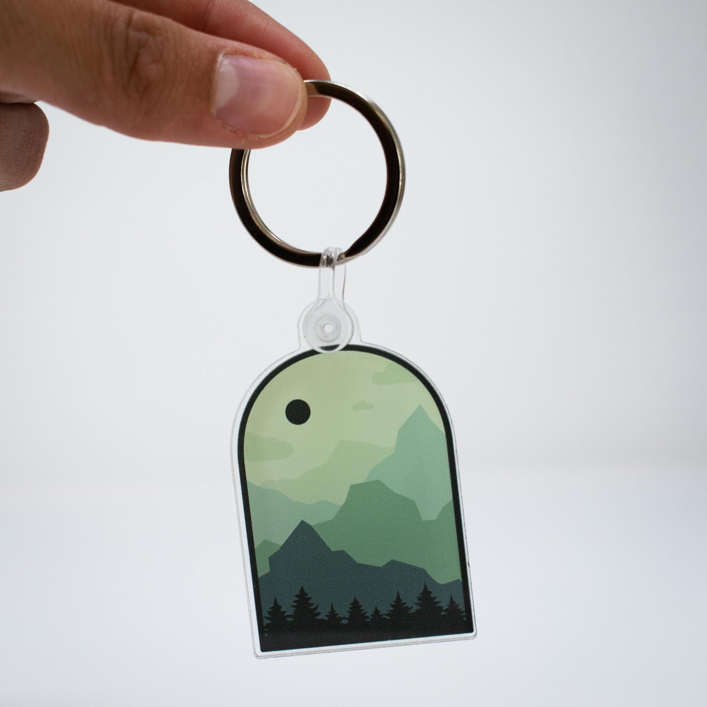 Boho Mountain Keychain