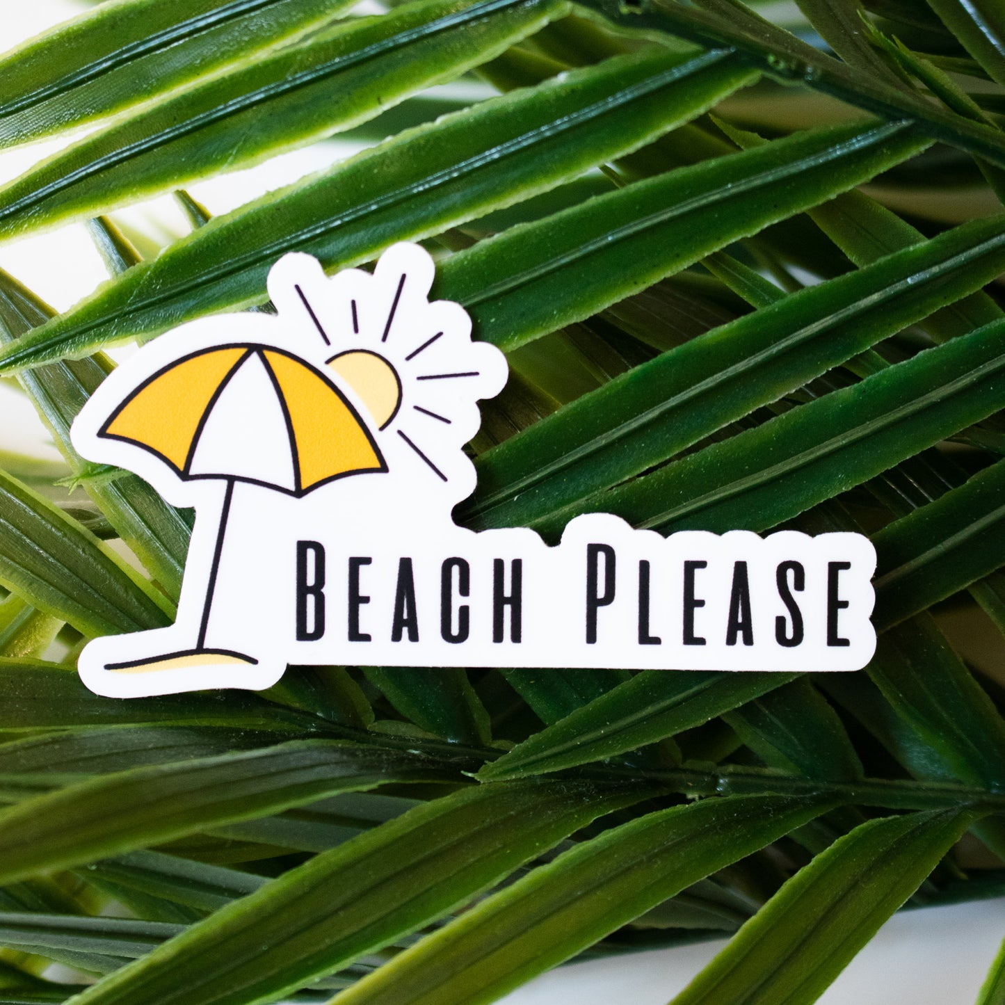 Beach Please Sticker