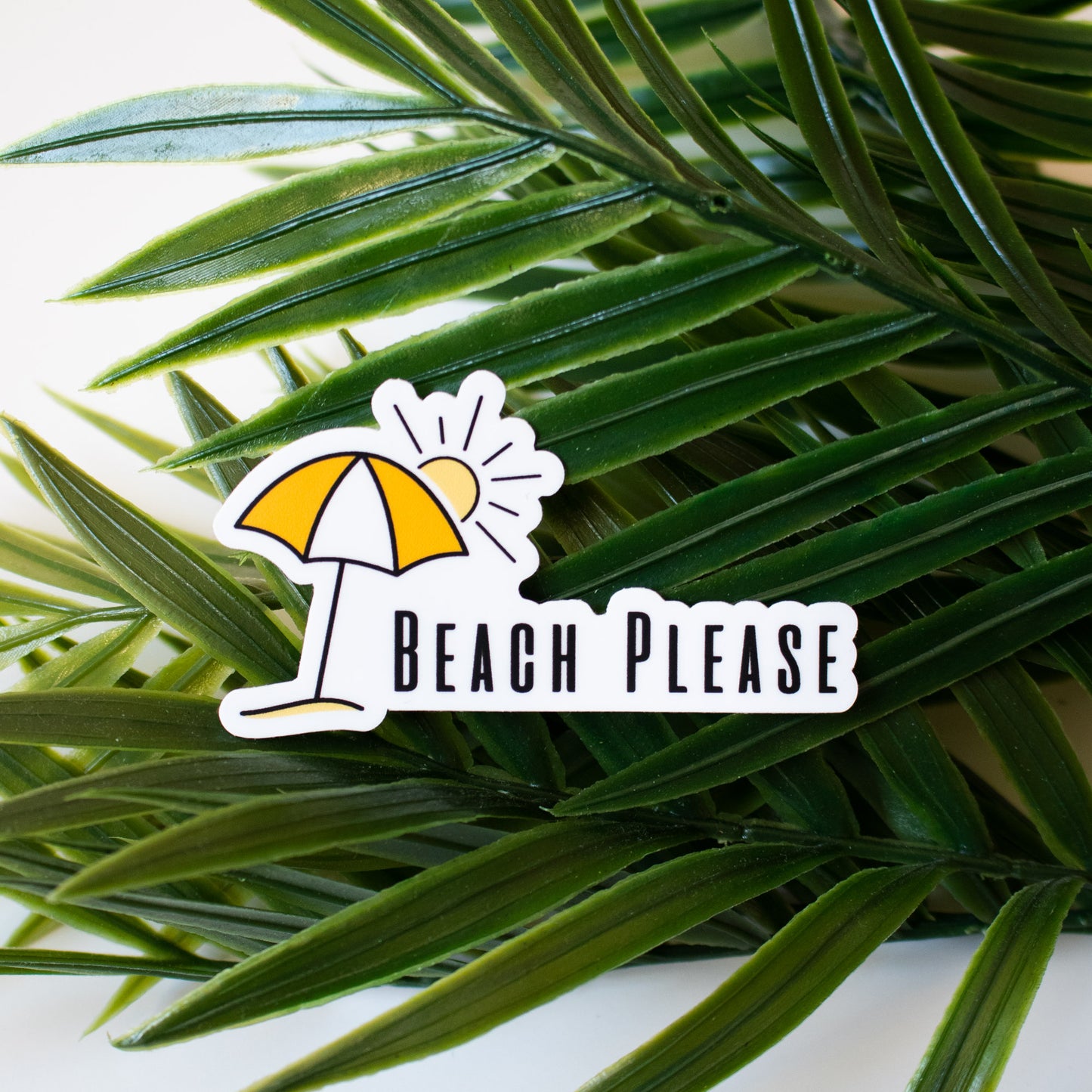 Beach Please Sticker