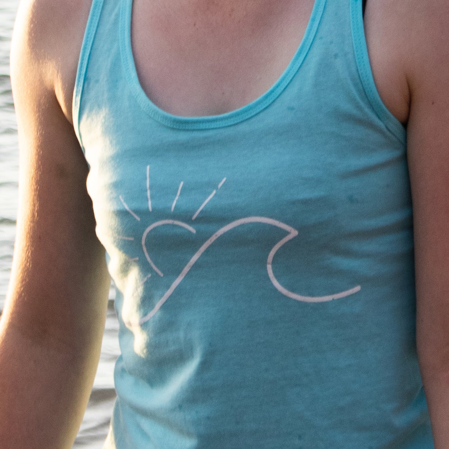 Sun Wave Racerback Tank