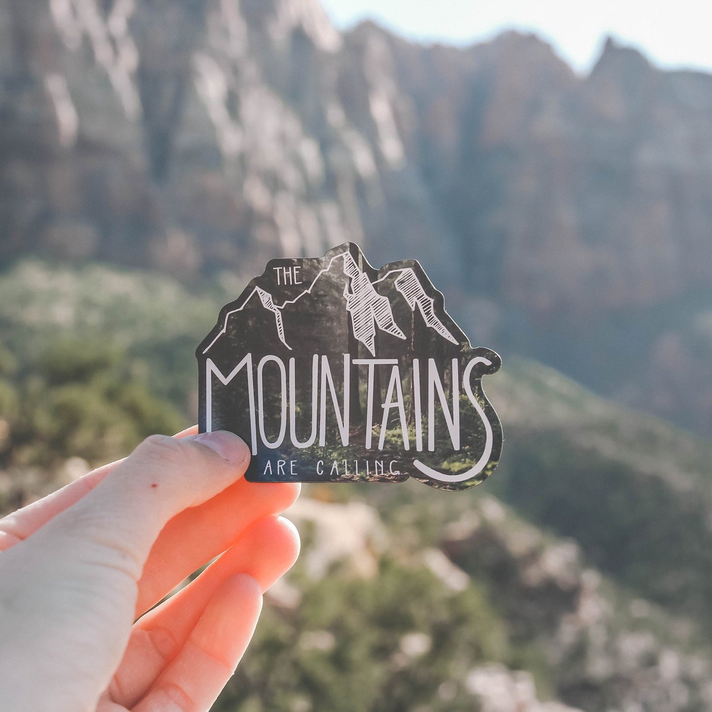 The Mountains are Calling Sticker